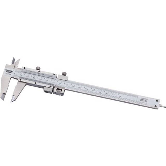 Draper vernier caliper with fine adjustment, 0 - 140mm 50605