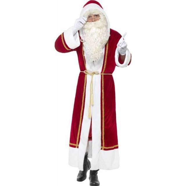 "Deluxe Santa Cloak, Christmas Adult Fancy Dress, up to 44"""