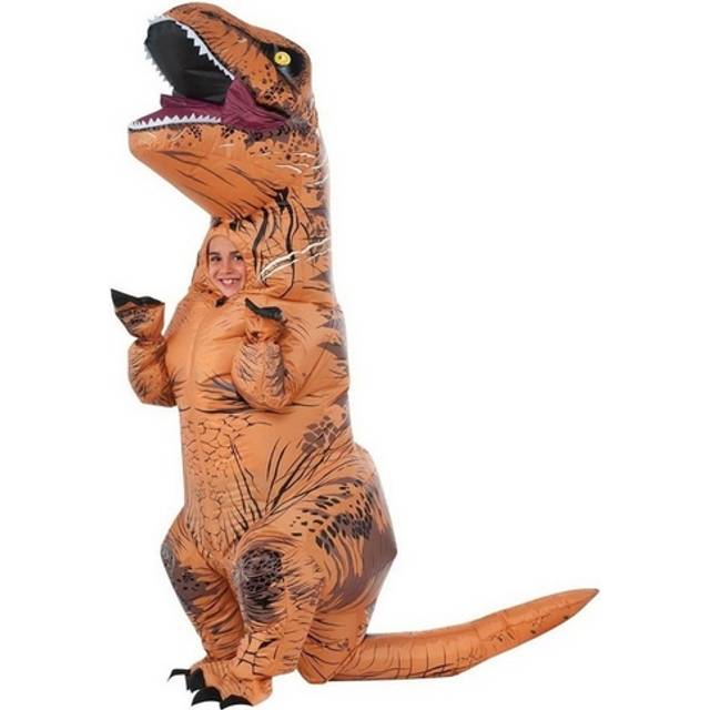 Kids Official Jurassic World Inflatable T-Rex Dinosaur Costume