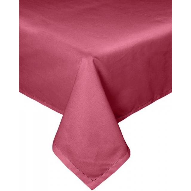 Homescapes Plain Cotton Plum Tablecloth, 54 x 70 Inches - Purple
