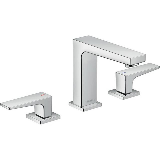 Hansgrohe Metropol Chrome 3-Hole Basin Mixer Tap 110 With Push-Open Wa