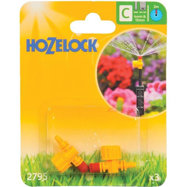 Hozelock 2795 Adjustable Micro Jet 360 Degree 4mm/13mm (2 Pack)