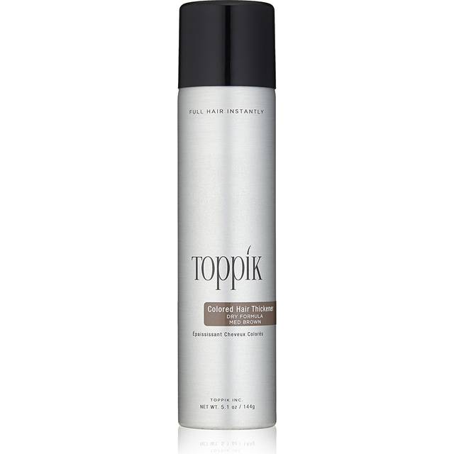 Coloured Hair Thickener Spray, Medium Brown Designed to Disguise Thinning Hair, for Naturally Thicker Looking Hair,