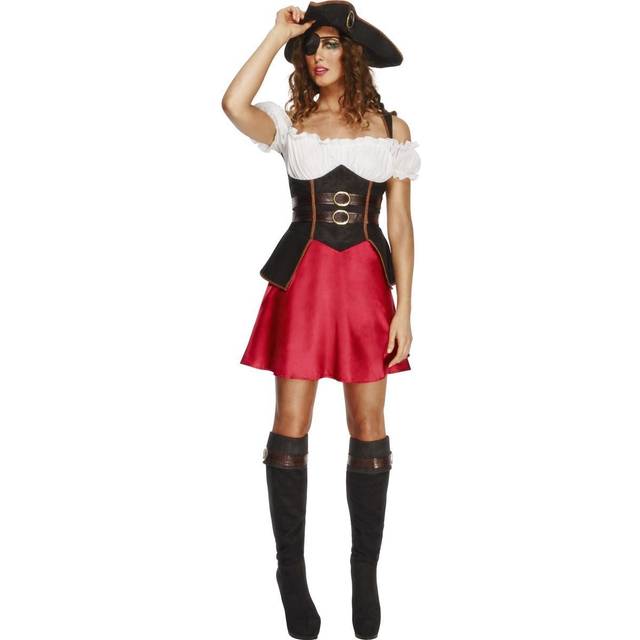 Fever Pirate Wench Costume, with Dress, UK 8-10