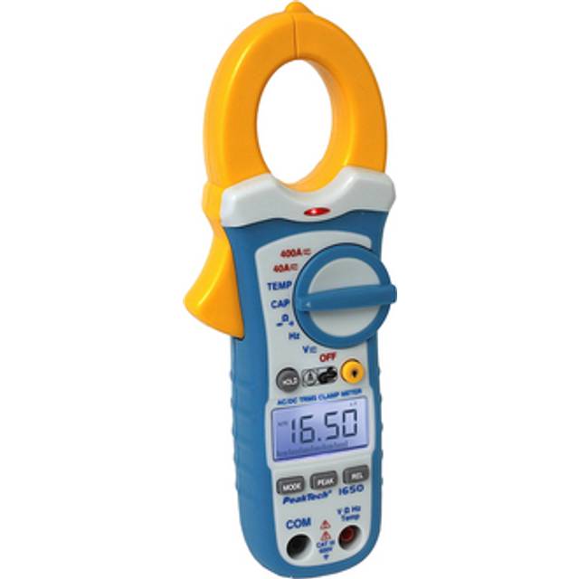 PeakTech 1650 - Digital Clamp Meter with True RMS AC/DC 400A, 4000 Counts, Digital Multimeter, Current Measurement, Contactless voltmeter, Ammete