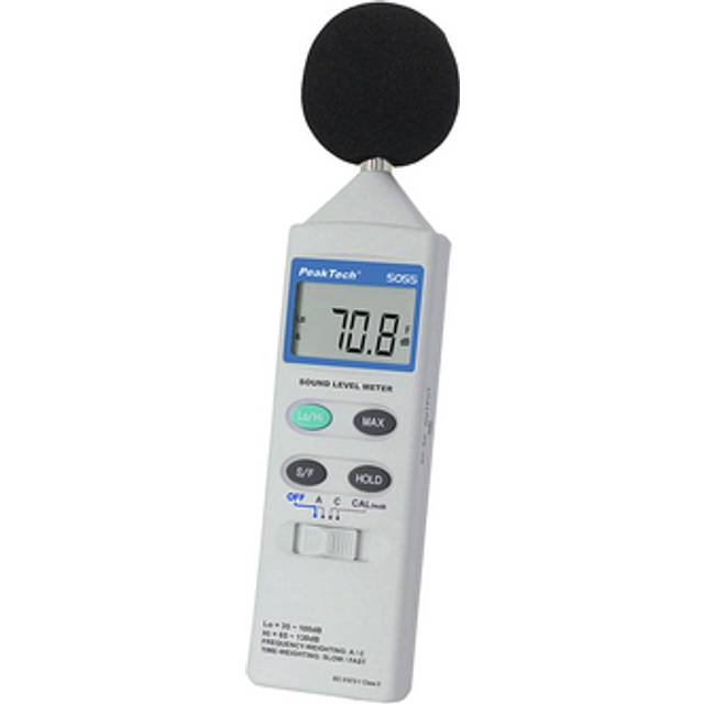 PeakTech Digital ljudnivåkniv, 3 1/2-pack