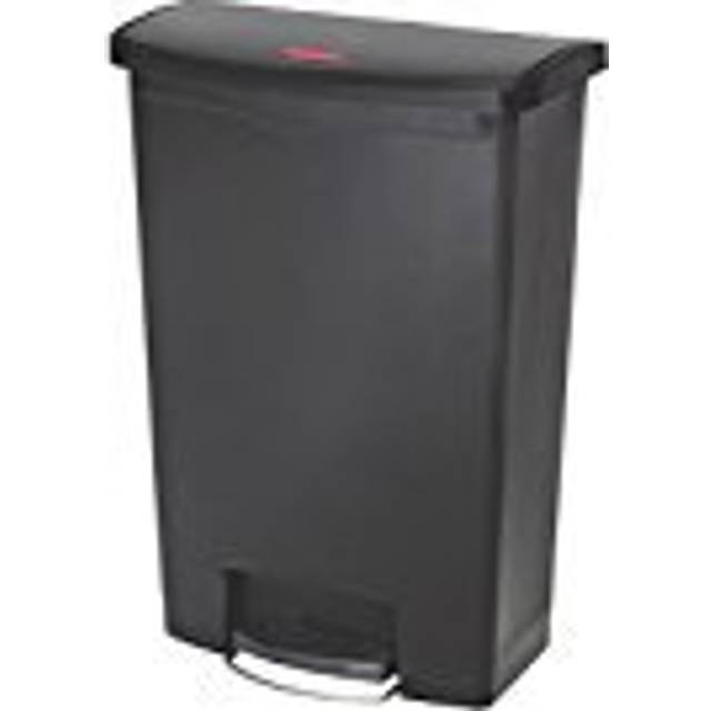 Rubbermaid Slim Jim 90L/24g Front Step Resin Step-on Black