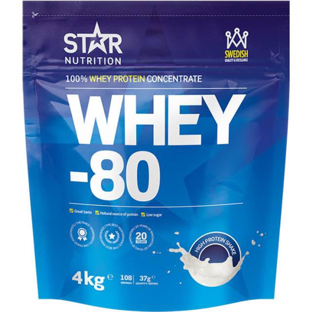 Whey-80 Vassleprotein 4 kg