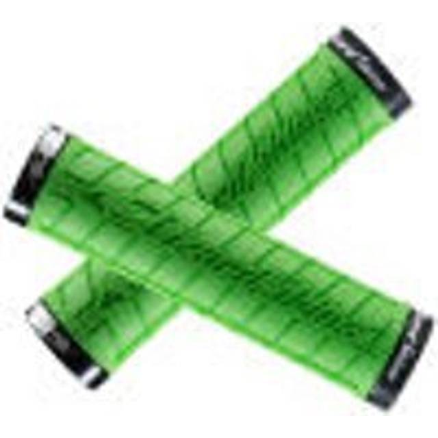 Lizard Skins Dual-Clamp Lock-On Logo Grips - Black