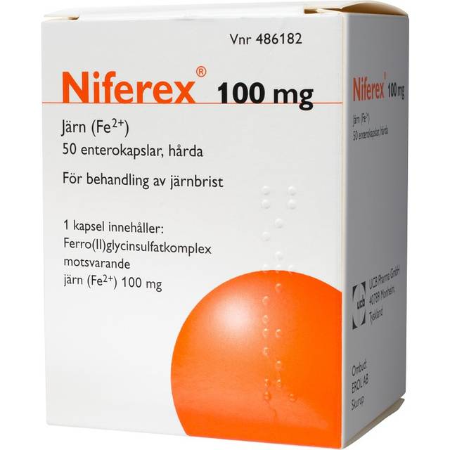 Niferex enterokapsel 100 mg, 50 st