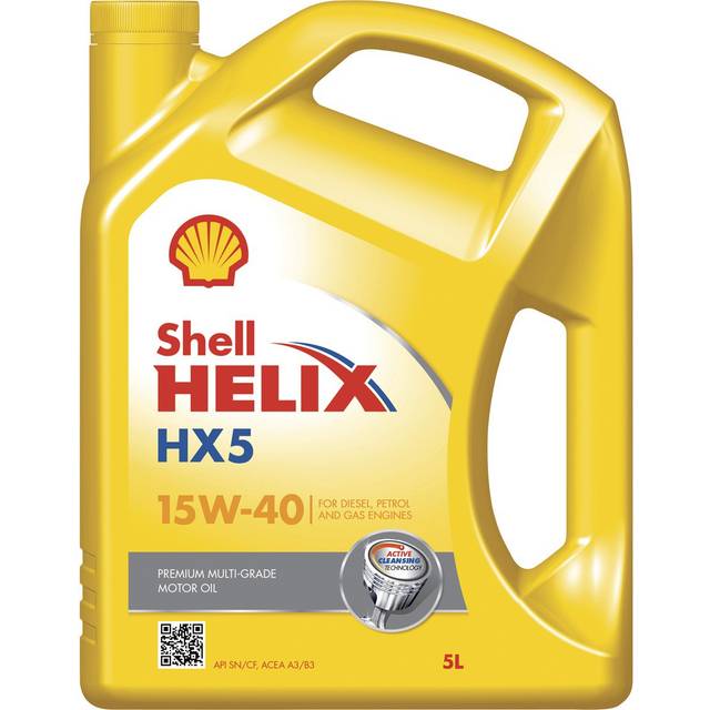 Shell 550039863 helix hx5 15w-40 5ltr passenger car motor oil