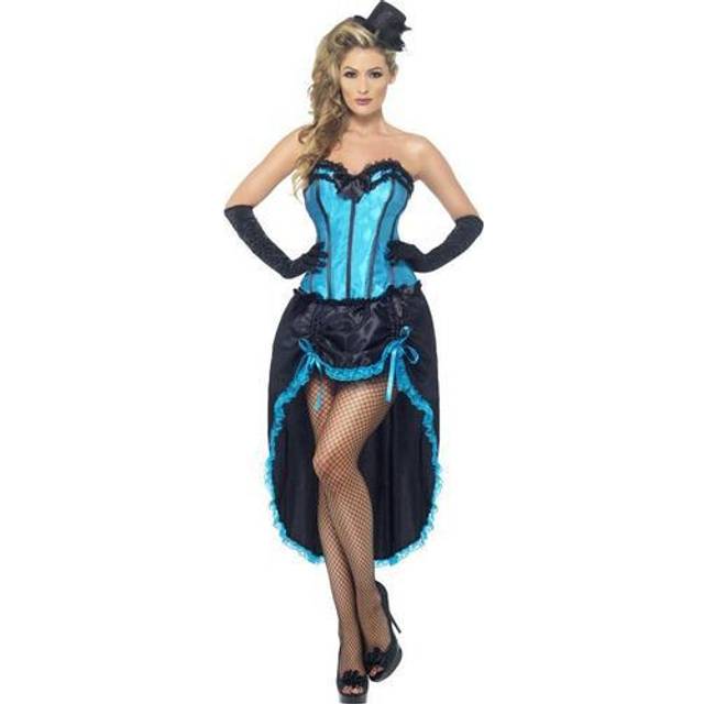Burlesque dancer costume, blue