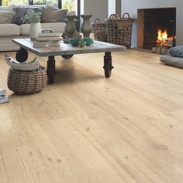 Quick-Step IM1853 8mm Impressive Sandblasted Oak Natural Laminate Flooring (1.835m²/pack)