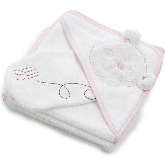 Obaby B Is For Bear Hooded Towel Set - Pink