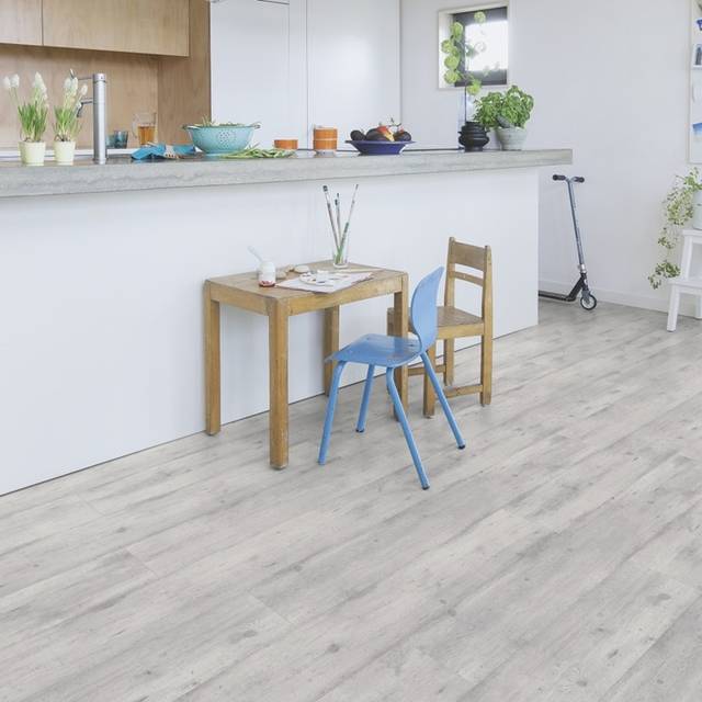 Quick-Step IM1861 8mm Impressive Concrete Wood Light Grey Laminate Flooring (1.835m²/pack)