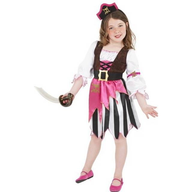 Girls pink pirate costume