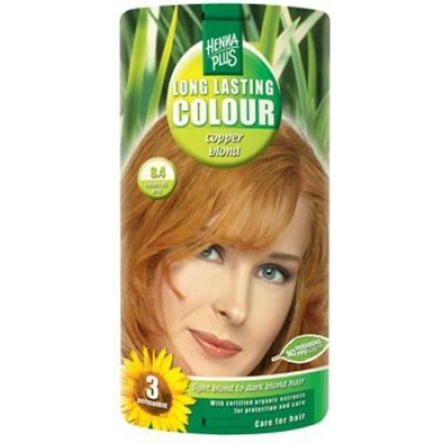 Henna Hårfärg Plus 8.4 Hårfarve Copper Blond Long Lasting Colour - 40 ml