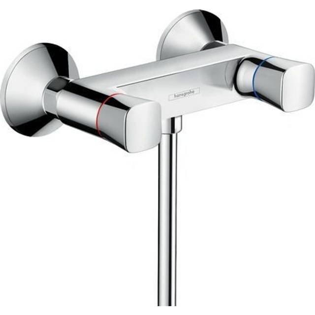 Hansgrohe Logis Chrome Exposed Wall Mounted Manual Shower Mixer