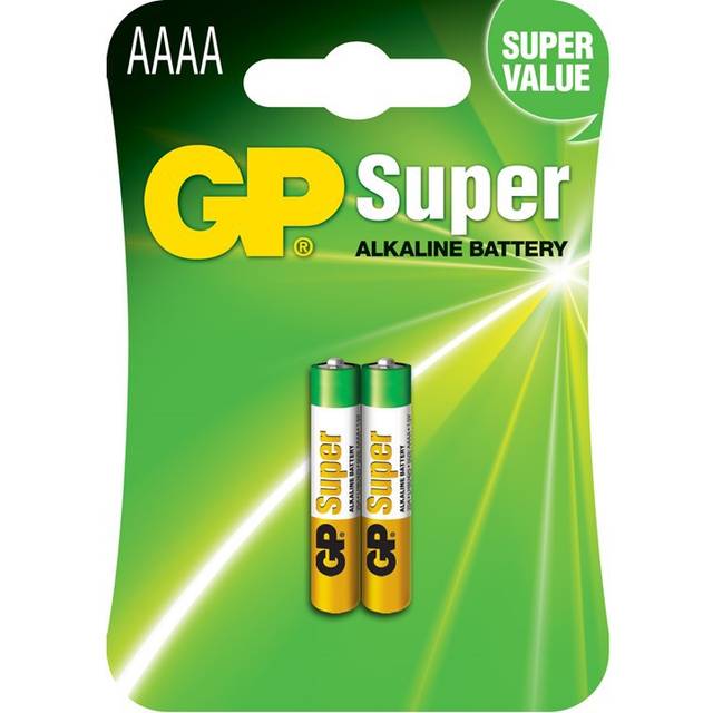 GP GPPCA025A001 Super Alkaline AAAA Batteries (25A) - Card of 2