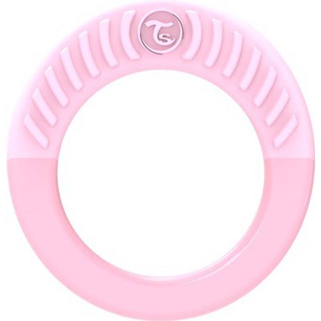 Twistshake Bitring för 1+ Månader Babys, Bitleksaker för Babytandhjälp Lugnar Tandköttet, Lättar Tandvärk för Små Barn, BPA-fri, Vit