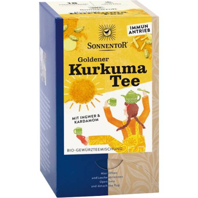 Sonnentor Gyllene Gurkmeja-te 18 tepåsar