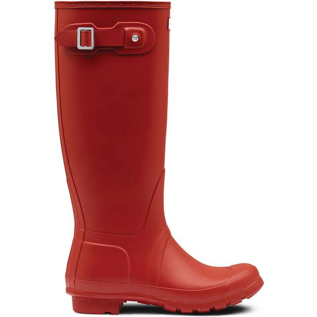 Hunter Original Tall Rubber Women's Wellington Boots - Red - UK 5