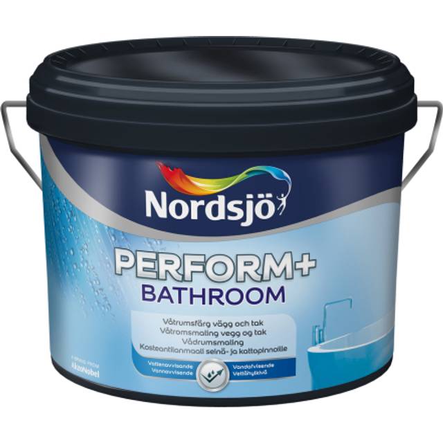 Våtrumsfärg Perform+ Bathroom In G35 10L Vit Nordsjö