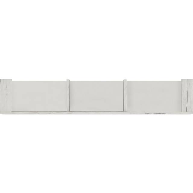 Angel 118.7Cm Wall Shelf In White Craft Oak Effect, White