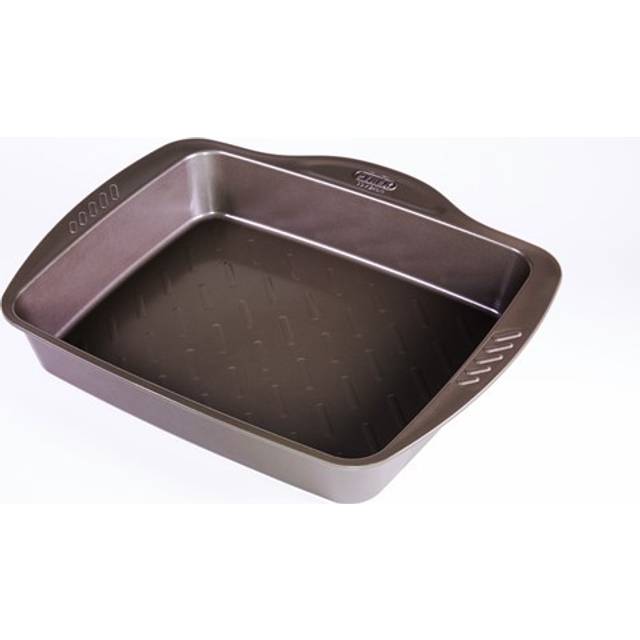 Pyrex AsimetriA Metal Easy-Grip Rectangular Roaster, 30x23cm