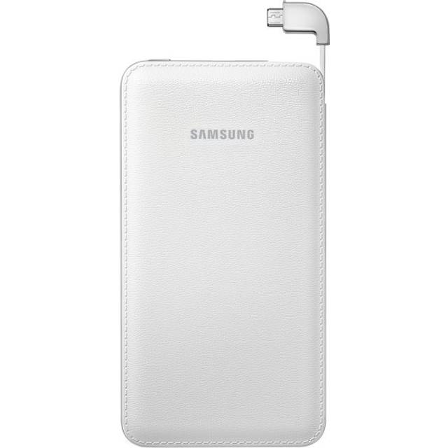 Samsung 6 000 mAh bärbart laddningsbart LED-batteripaket kompatibel med smartphones, surfplattor och andra USB-enheter – svart