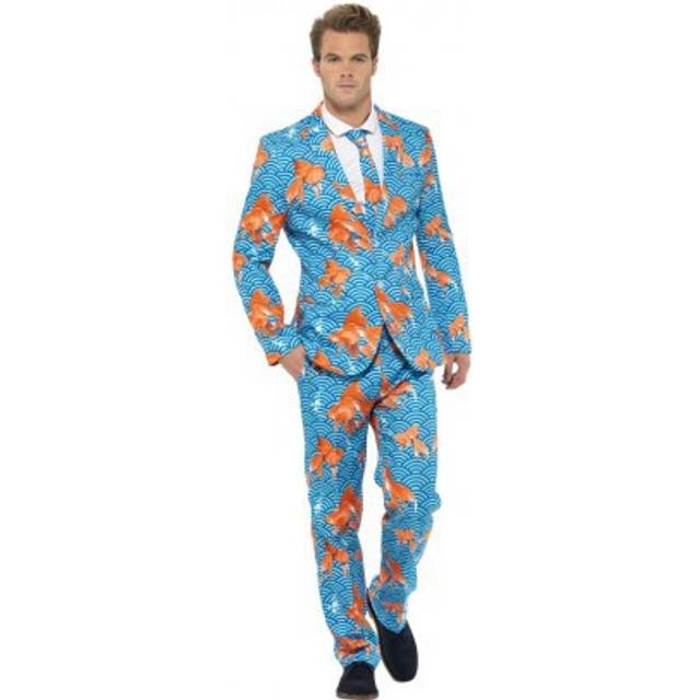 Large Adult's Goldfish Suit -  suit mens fancy dress goldfish stand out costume stag party do outfit funny new