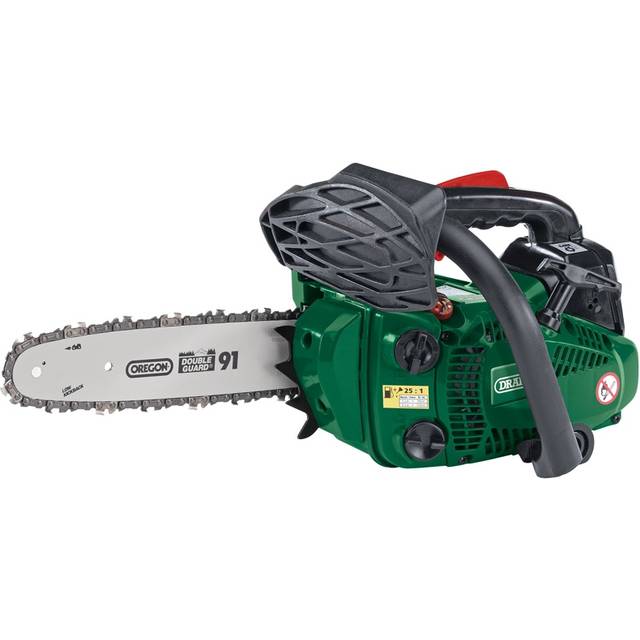 Draper Oregon Petrol Chainsaw with Chain and Bar, 250mm, 25.4cc