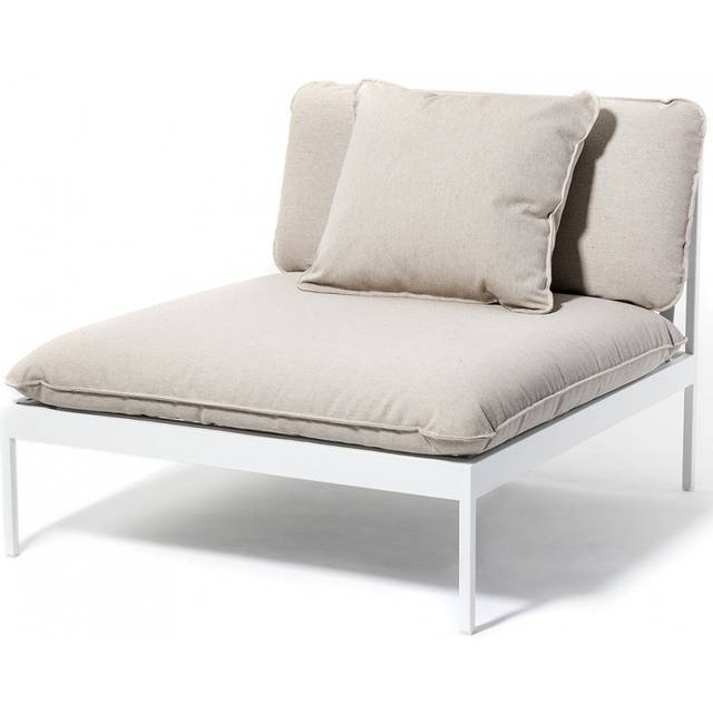 Skargaarden Bönan modulsoffa Fiord 551 beige, 1-sits, mörkgrå aluminium ram - Beige