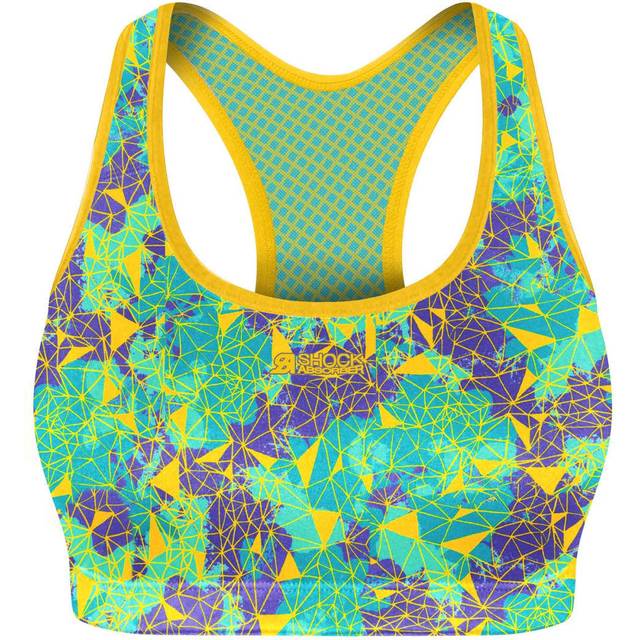 Shock Absorber Crop Top - Geometric Print - Geometric Print XS Women's