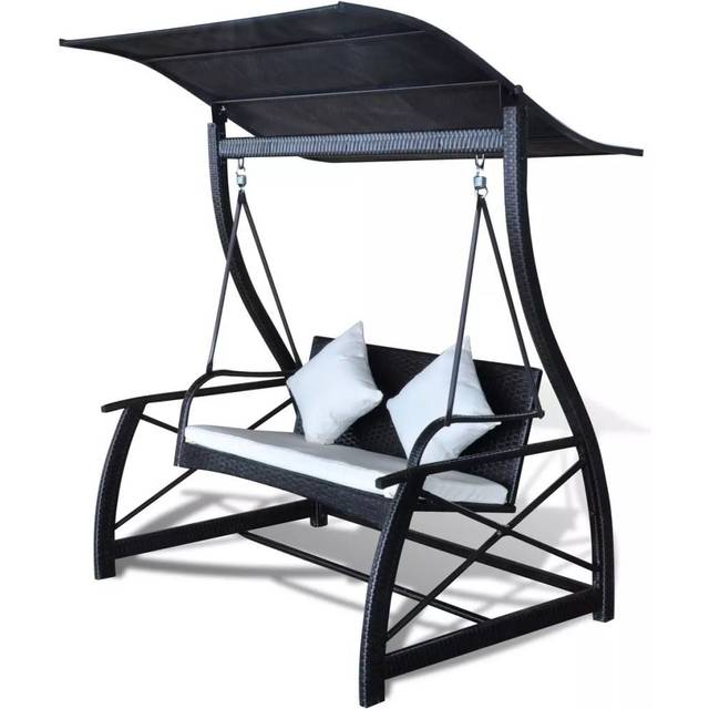 Hammock 3-sits med tak konstrotting grå