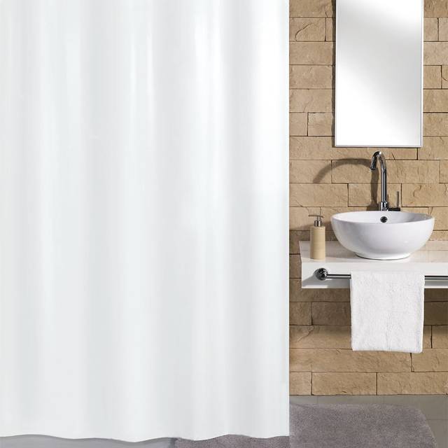 Litet moln duschdraperi kito, polyester, snövit, 120 cm x 200 cm