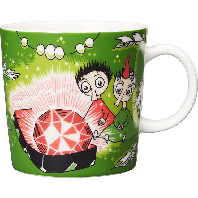Moomin Arabia - Mumin Mugg 30 Cl Tofslan & Vifslan Röd Rubin - Grön