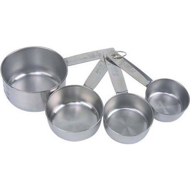 Faringdon Set of 4 Stainless Steel Measuring Cups, 60, 80, 125, 250ml
