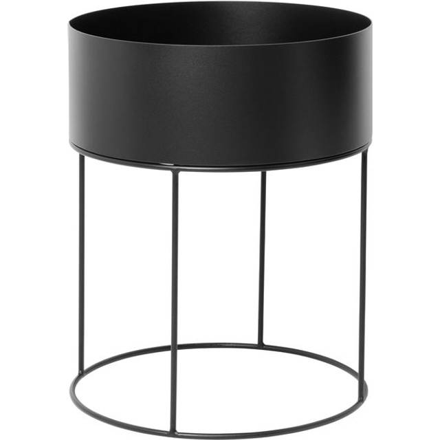 Ferm Living Ferm Living plant box round light grey