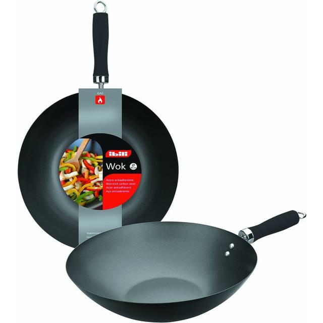 IBILI - Moka wok, 30 cm, stål, non-stick