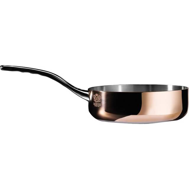 de Buyer Prima Matera Copper Sauté Pan straight 24 cm / 3.0 L induction compatible - stainless steel cast handle