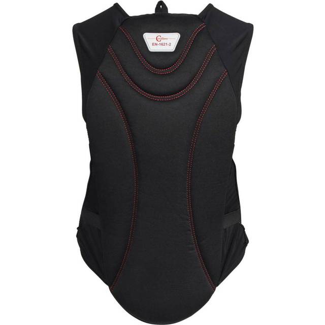 Covalliero Unisex skyddande mjuk ryggskyddsväst – svart, stor