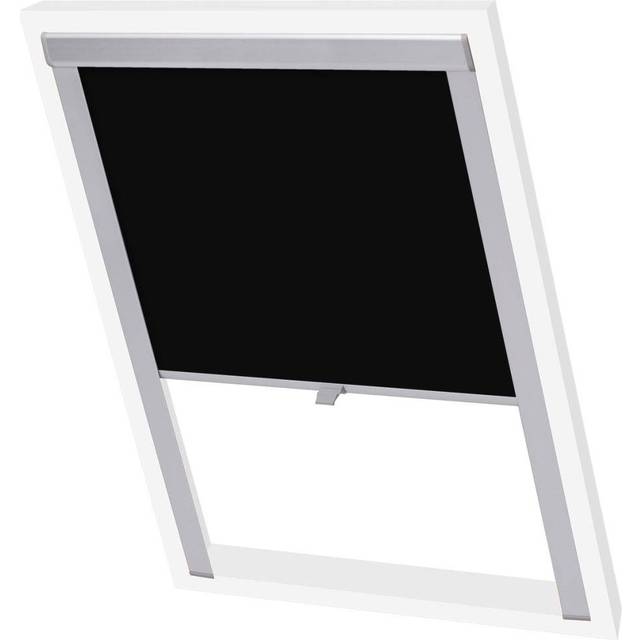 vidaXL Blackout Roller Blinds for Roof Window Black P08/408 Protector
