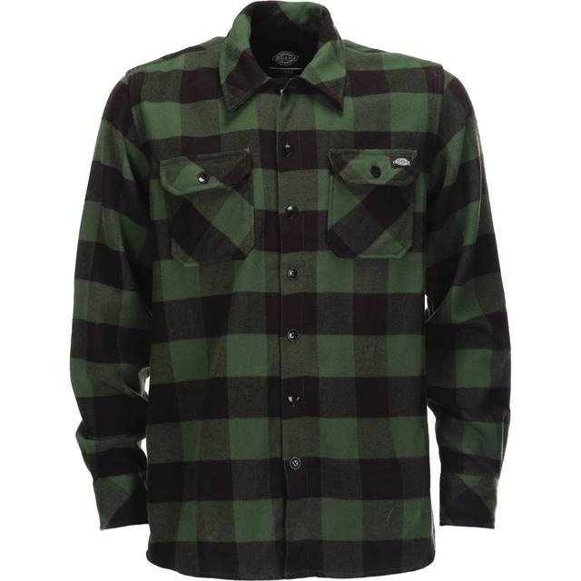 Dickies - New Sacramento Pine Green - Shirt - green - S - 100% Cotton,Flanell
