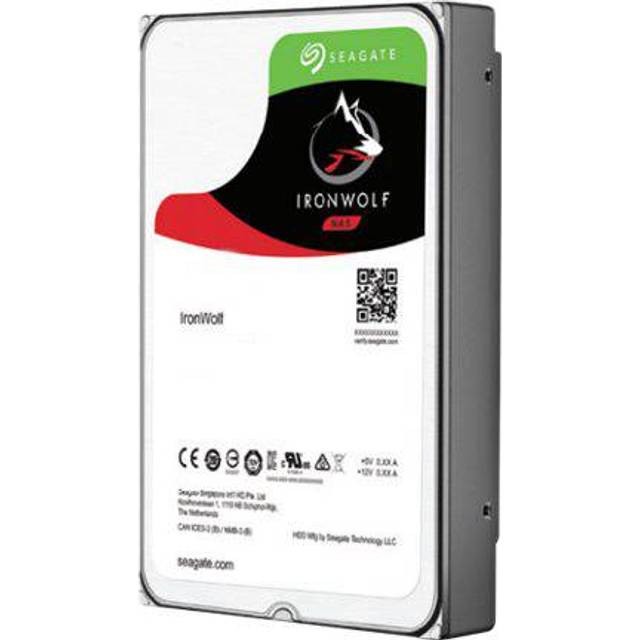 Hårddisk Seagate IronWolf ST12000VN0008 - 12 TB - intern - 3,5" - SATA 6Gb/s - 7200 rpm