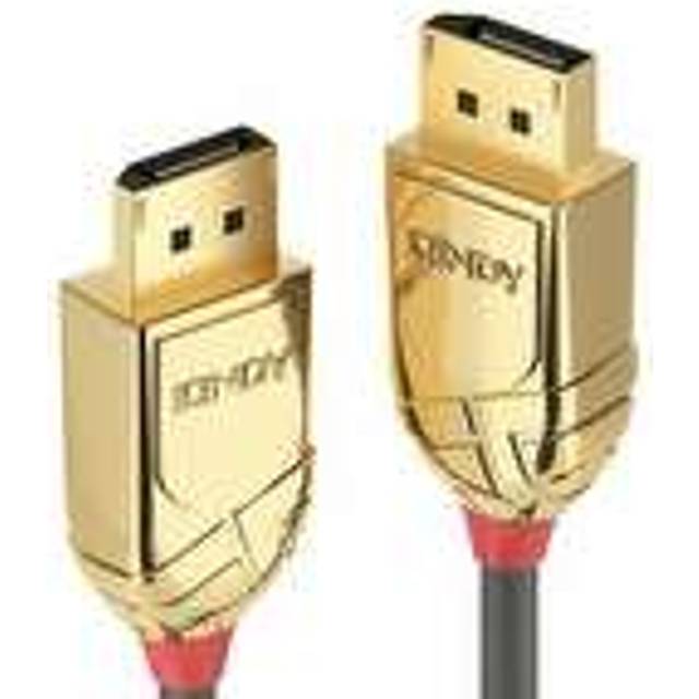 Lindy 10m DisplayPort 1.2 Cable, Gold Line