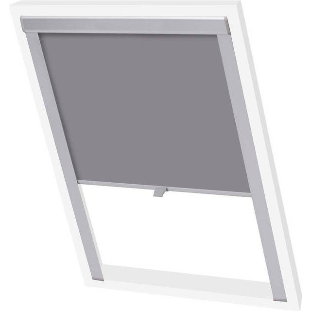 vidaXL Blackout Roller Blinds Grey C02
