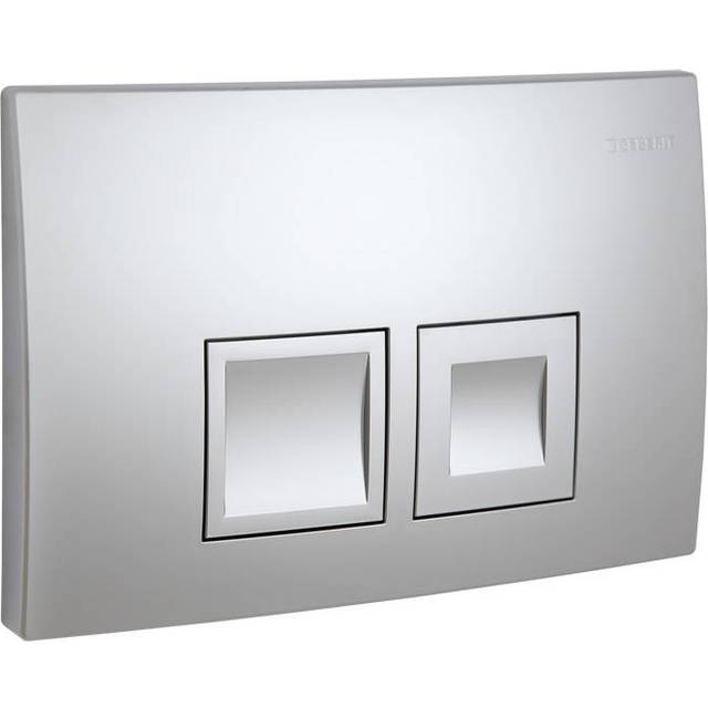DELTA50 Matt Chrome Dual Flush Plate delta 50 UP100 Concealed Cisterns - Geberit