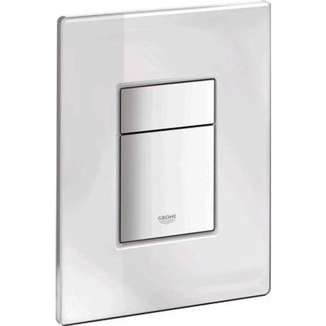 Grohe Skate Cosmopolitan WC Wall Dual Flush Plate - Mirrored Glass