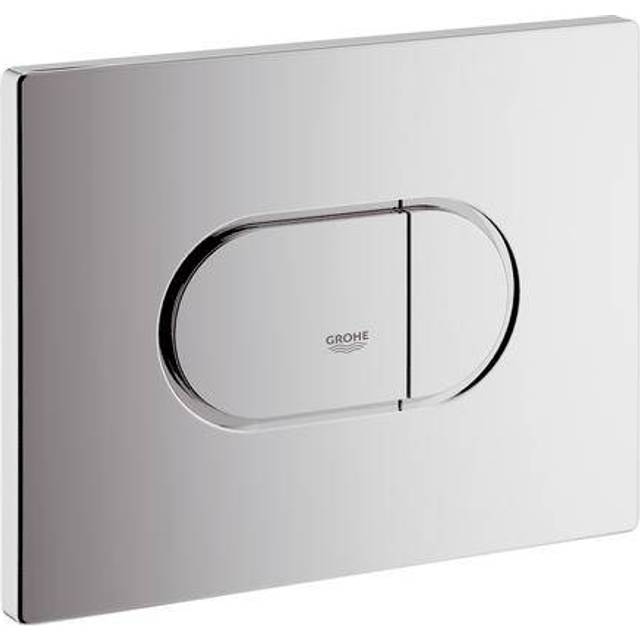 Grohe ARENA Cosmopolitan WC Wall Plate, Chrome, Silver